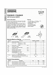 DataSheet FQU6N25 pdf